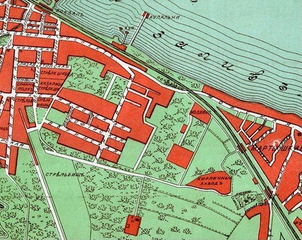 Мартышкино, старая дореволюционная карта